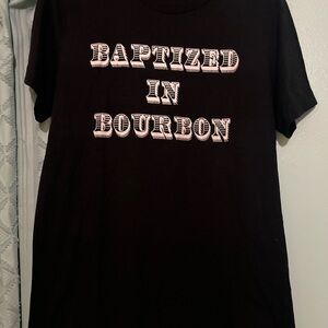 Black Graphic bourbon T-Shirt